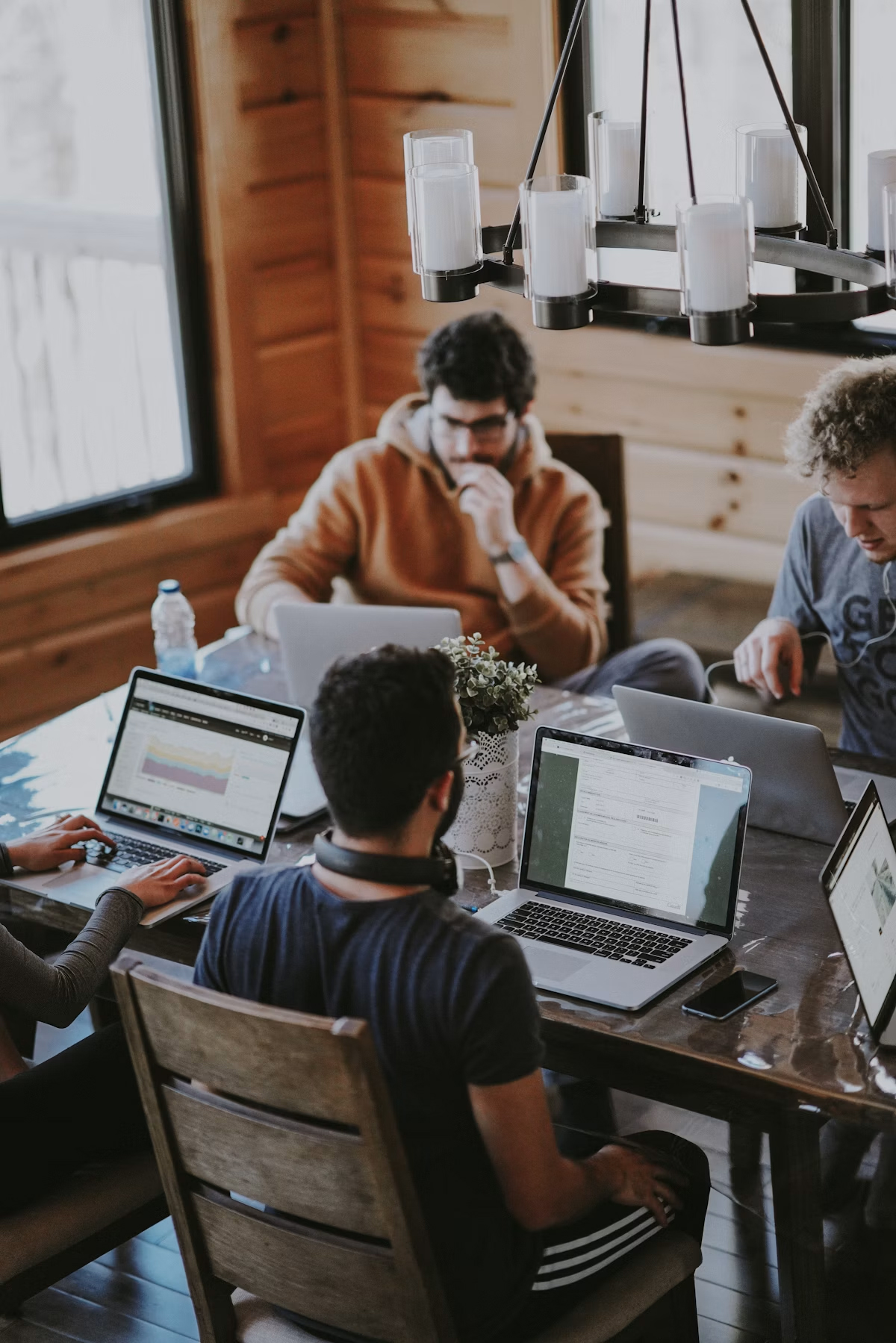 Professionals working together as a team